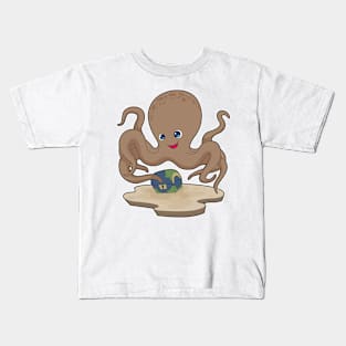 Octopus Treasure chest Kids T-Shirt